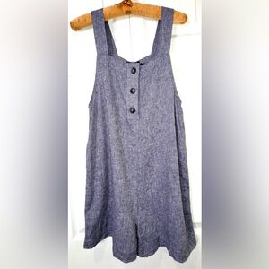 Linen rich F & F romper. Size Small EUC
